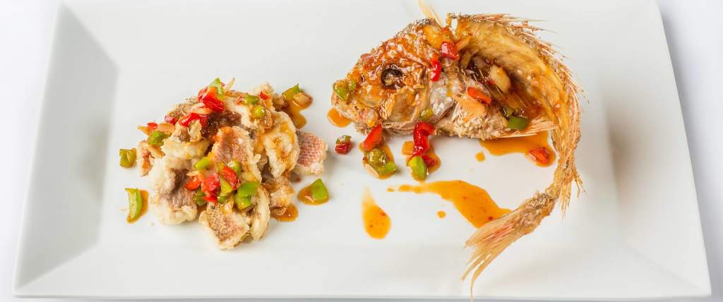 Fish dish at J. Wong's Thai & Chinese Bistro