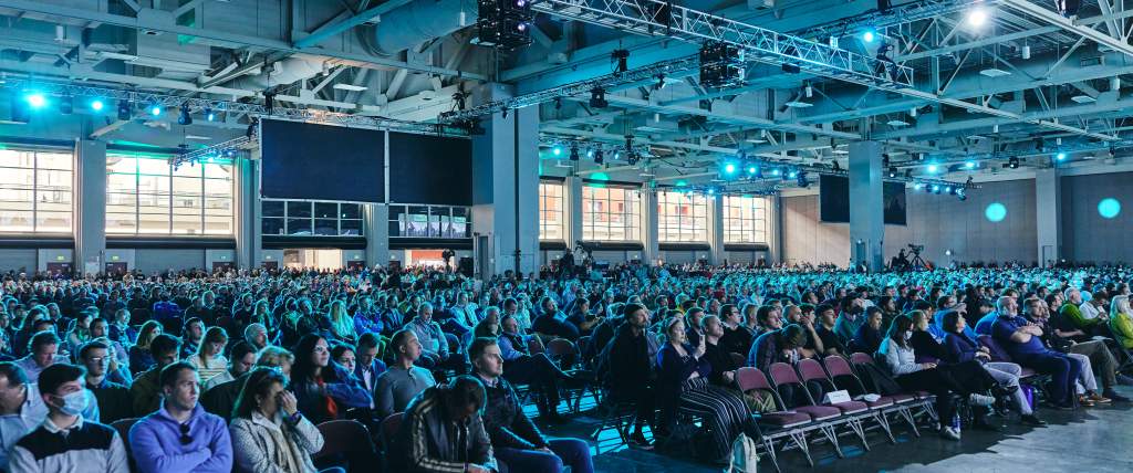 Attendees at the Silicon Slopes Summit in Salt Lake City
