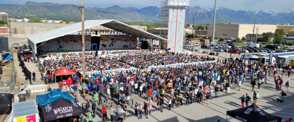 Climbing competition in Salt Lake