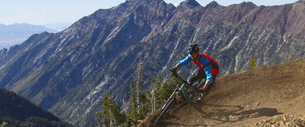Mountain Biking on the Big Mountain Trail at Snowbird