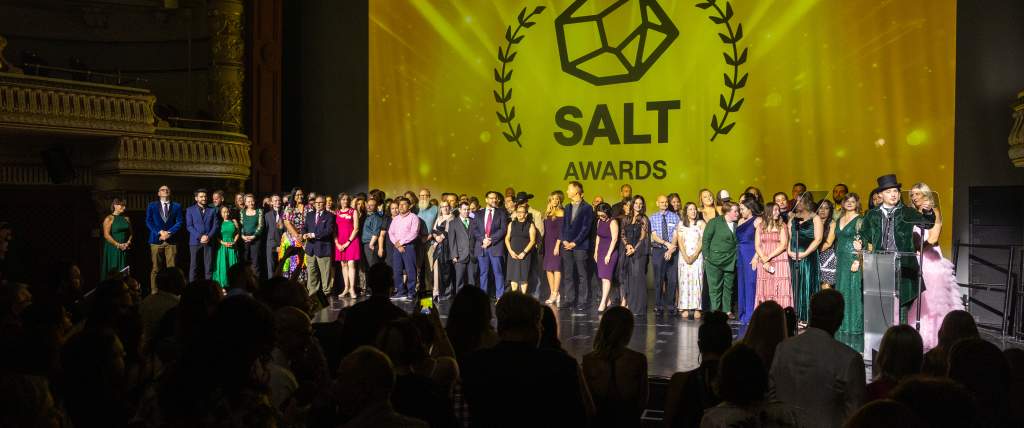 Nominees on stage at the 2025 Salt Awards