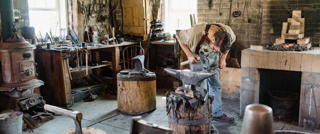 Blacksmith at This Is The Place Heritage Park