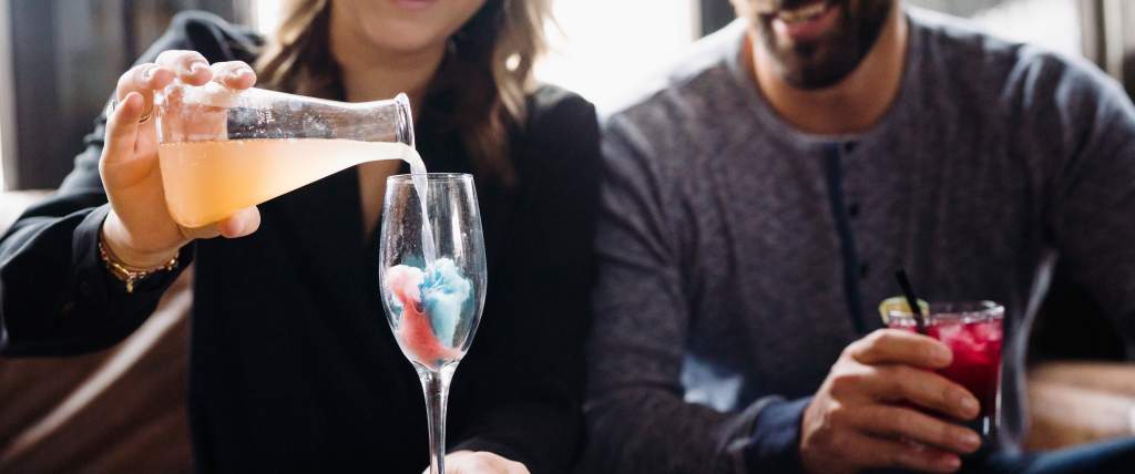 Cotton Candy Cocktail at Purgatory