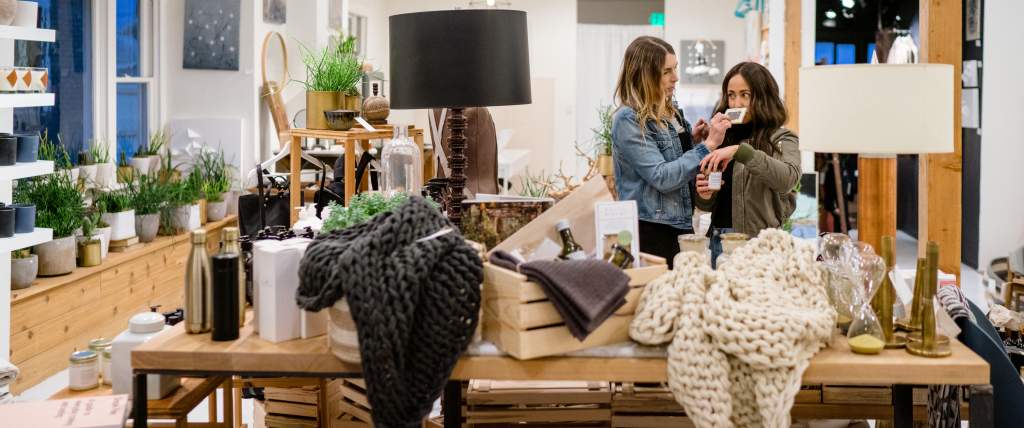 Couple shopping at Arte Haus Collectif