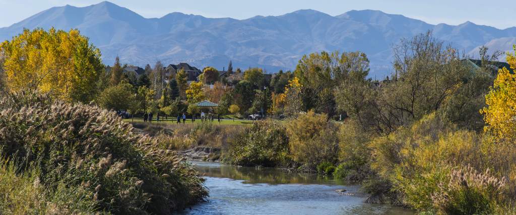 The Jordan River Parkway in Salt Lake