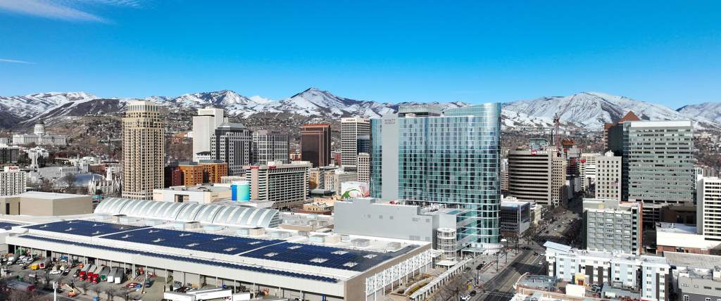 Salt Palace Convention Center Rooftop Solar Panels