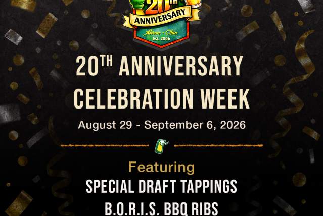 Hoppin' Frog Brewery 20th Anniversary Celebration Week