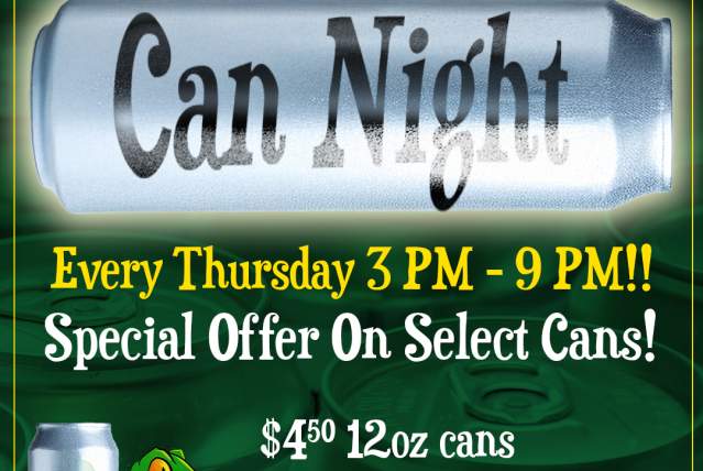 Can Special Every Thursday!