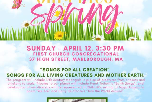 Assabet Valley Chambersingers Performs our 2026 Sing into Spring Concert