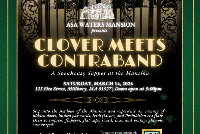 ASA WATERS MANSION PRESENTS Clover Meets Contraband: A Speakeasy Supper At The Mansion