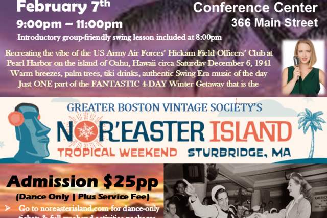 19-Piece Compaq Big Band w/ Vocalist Elizabeth Embser at Greater Boston Vintage Society USO Swing Dance