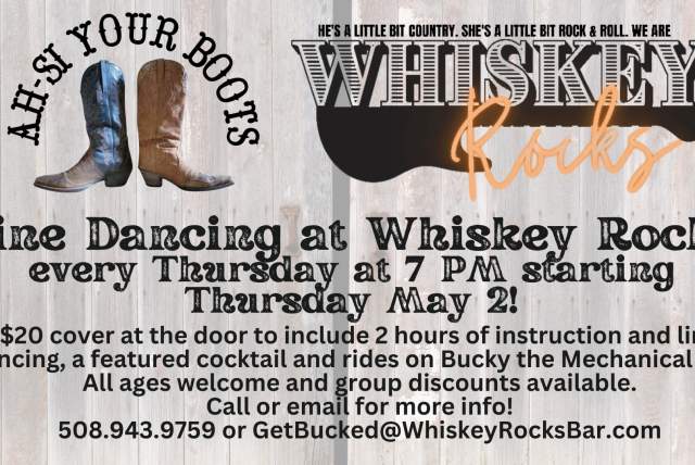 Line Dancing at Whisky Rocks Every Thursday!