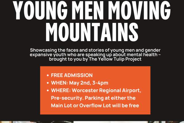 'Young Men Moving Mountains' Mental Health Photo Exhibit Opens May 2nd a Worcester Airport