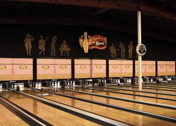 Open lanes at Rock n' Bowl in Lafayette, LA