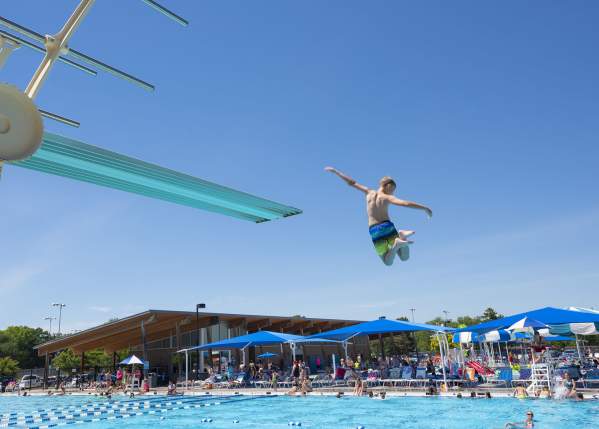 Swimming in City Park Pool
