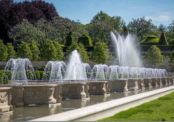 Fountains At The Longwood Gardens In Wilmington, DE