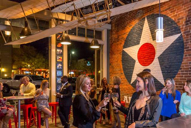 Young Adults at Avaitor Bar downtown Montgomery