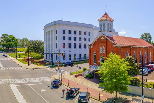 Dexter Ave with Church