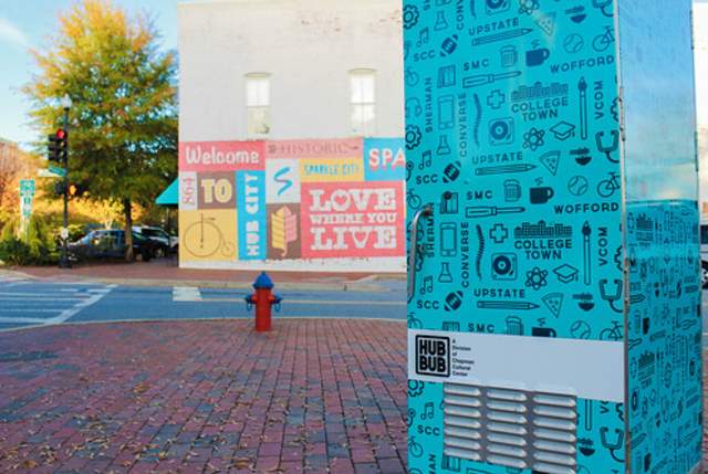 College Town electric box
