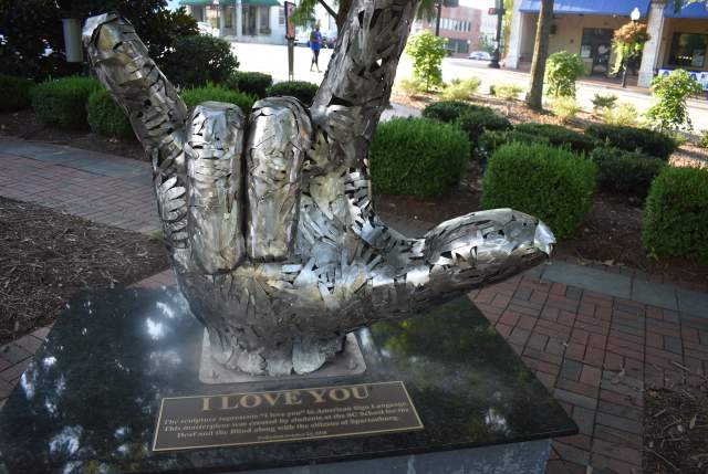 I Love You sculpture