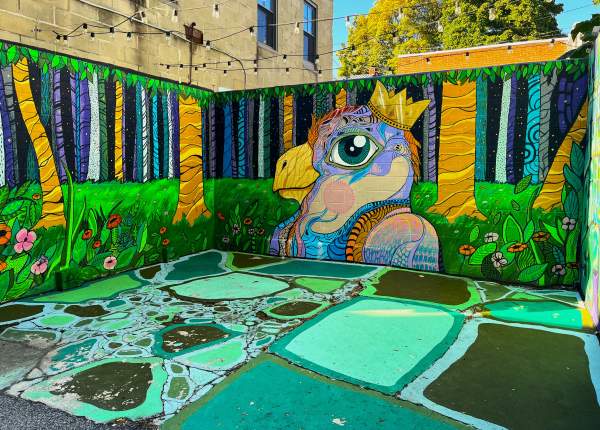beautiful mural at Mural Park
