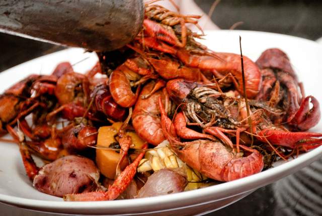 Crawfish in plate