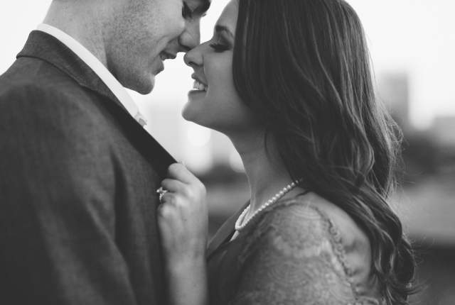 Man Woman Embrace