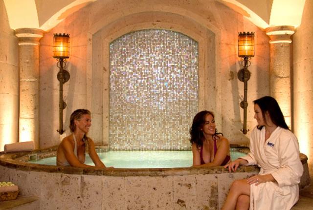 spa with girls