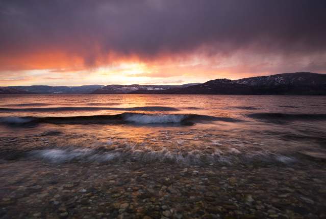 Kelowna's Stunning Spring Sunsets