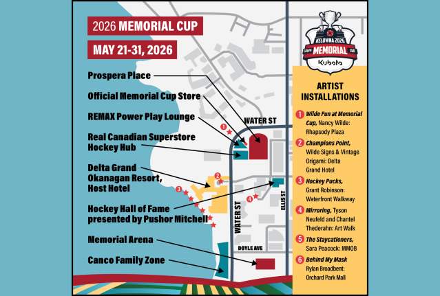 Memorial Cup Map with Art Installations