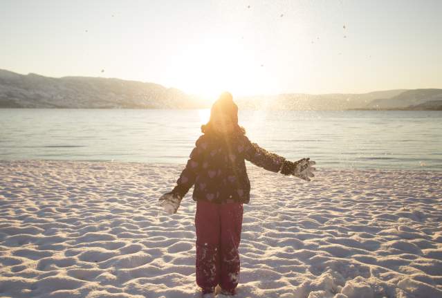 Family Fun at Wintery Lakes in Kelowna