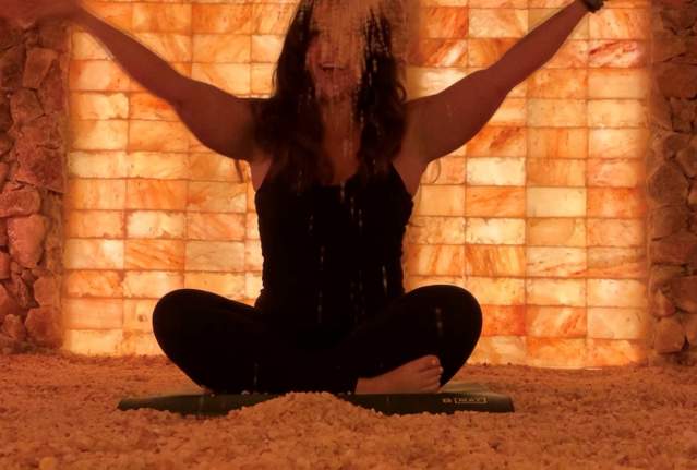 Valentine’s Day Bliss: Yoga, Sound & Local Chocolate in the Salt Cave!