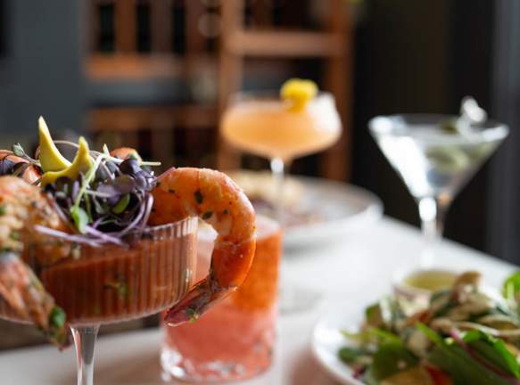 Food and cocktails