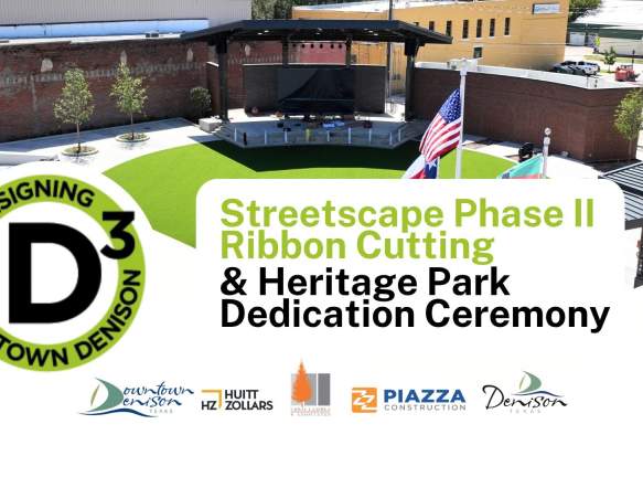 D3 Streetscape Phase II Ribbon Cutting & Heritage Park Dedication Ceremony