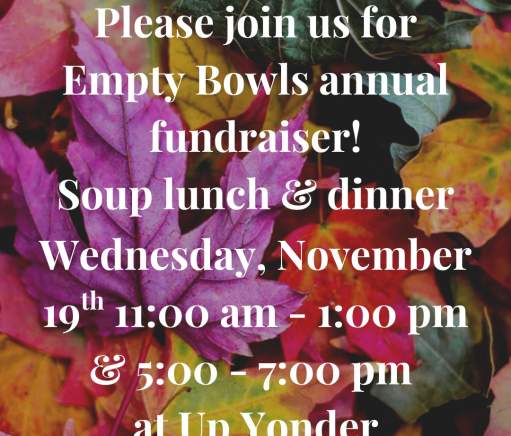 Empty Bowls Fundraising Lunch & Dinner