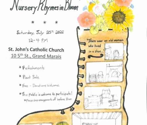 Grand Marais Garden Club Flower Show *NEW LOCATION!