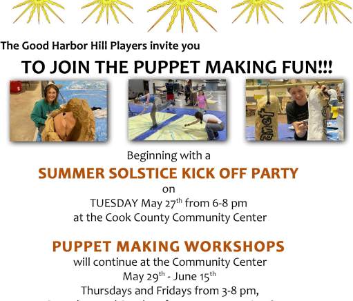 Summer Solstice Puppet Making Kickoff Party!
