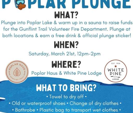 Poplar Plunge! Brave the Chill, Warm the Soul: Take the Plunge for Gunflint Trail Firefighters!