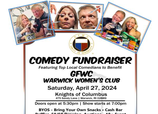 GFWC Warwick Women’s Club Comedy show
