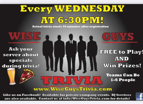 UNO Pizzeria's Trivia with Wise Guys Trivia