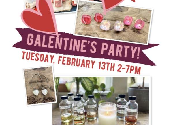 Galentine's Day Party at Noon Designs!