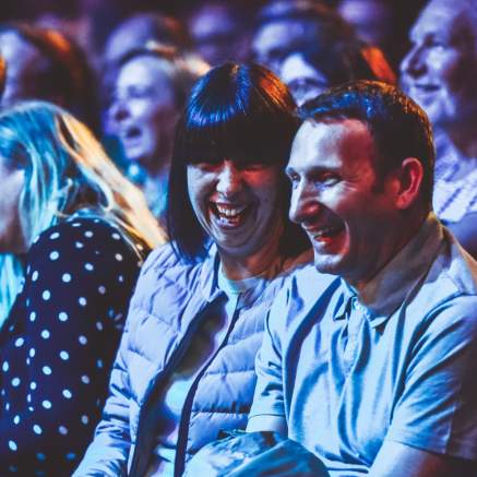 People laughting at a show - Credit Bristol Comedy Garden