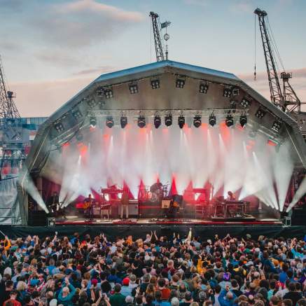 The stage at Bristol Sounds with audience in foreground - credit Bristol Sounds
