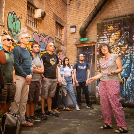 People on a tour with Graft