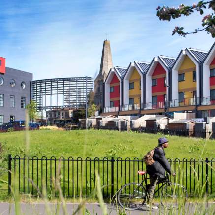 A view of the Junction 3 housing development in the Easton area of East Bristol - credit Paul Box