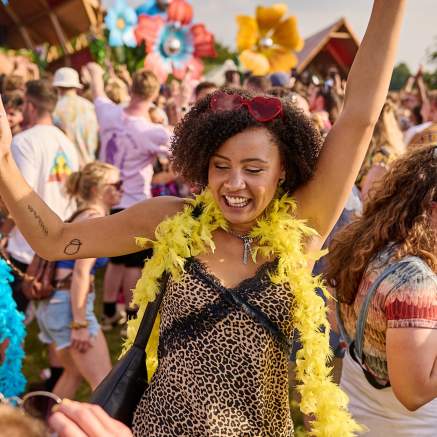 An audience member dancing at the Love Saves The Day festival in Bristol - credit Plaster