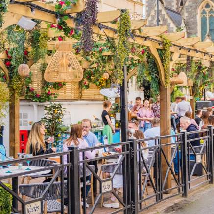 The outdoor terrace at the Racks restaurant in Clifton, West Bristol - credit Racks Bristol
