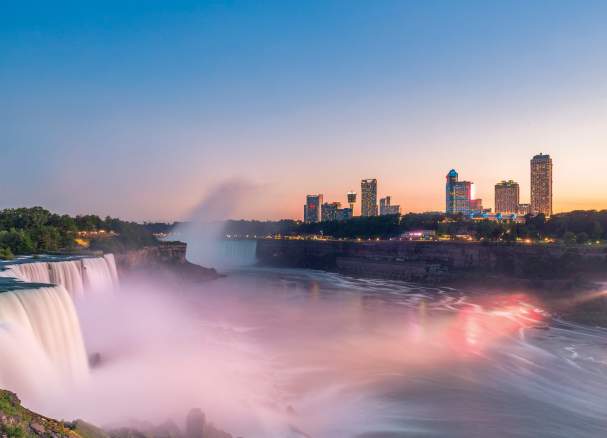 Falls at dusk