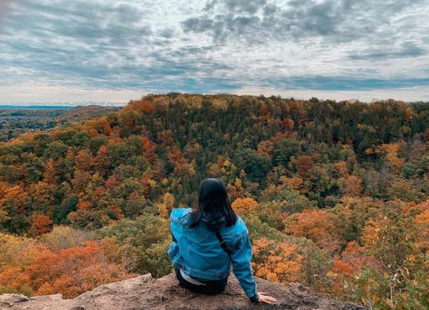 fall hike lookout