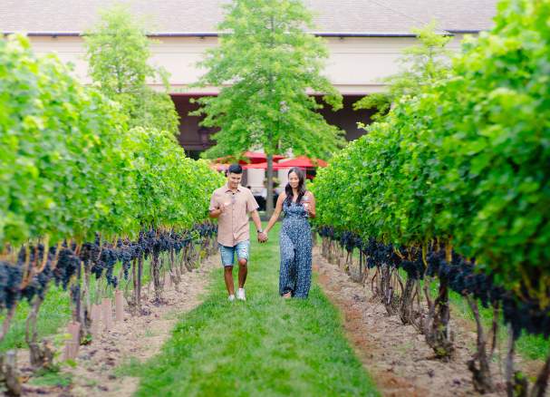 wine country couple